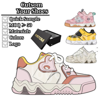 Sneakers de luxe personnalisées avec logo de marque de créateur, chaussures originales décontractées, mode, sport, style marche, fabrication