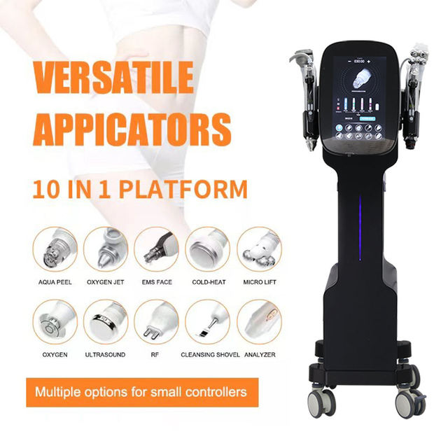 10 in 1 Hydra H2O2 Bubble Facial Machine Water Dermabrasion and Hydrogen Oxygen Jet Aqua Peel Beauty Salon Equipment