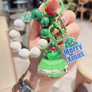 Llavero Colgante Creativo de Árbol de Navidad Líquido con Cadena de Cuentas para Colgar en Bolsos, Regalo - Product Image 2