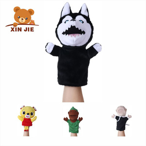 Kawaii tay con rối tùy chỉnh <span class=keywords><strong>Husky</strong></span> tay búp bê Bé sang trọng nhồi bông ngón tay con rối búp bê - Product Image 1