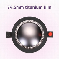 Unité de remplacement de transducteur à compression haute performance avec diaphragme en titane, 8 OHMS, bobine vocale de 34/44/51/72/75/99,2 mm