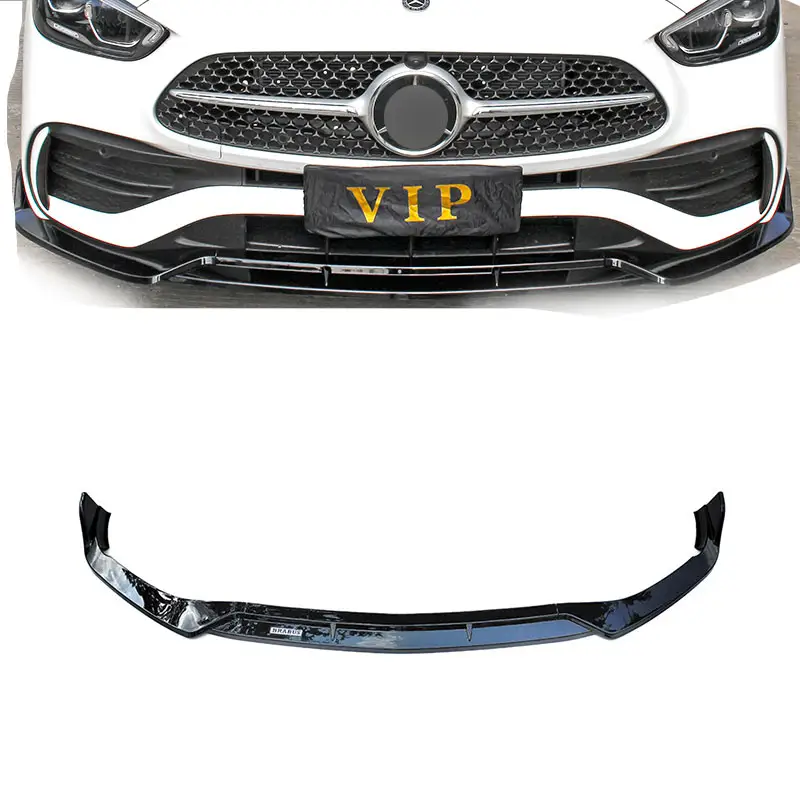 C class W205 carbon fiber material front lip fit for front spoiler front lip For Mercedes Benz C Class