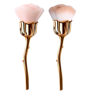 Cepillo suave para <span class=keywords><strong>uñas</strong></span>, cepillo de limpieza de polvo, cepillo limpiador de polvo brillante con forma de <span class=keywords><strong>Rosa</strong></span> acrílica <span class=keywords><strong>rosa</strong></span> - Product Image 1