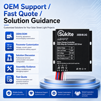 Contrôleur solaire MPPT Boost 24200 24V 200W 20A de Sukite pour éclairage public à énergie solaire avec capteur pour projet d'éclairage de rue