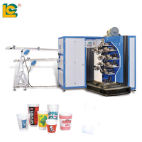 Machine d'impression de gobelets pour boissons, imprimante automatique à 5 couleurs à offset sec haute vitesse pour gobelets à café et à thé