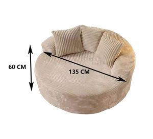 Moderne Single-Stof Bank Met Vacuüm Gecomprimeerd Ontwerp | Eenvoudige Montage En Verzending-Vriendelijke Meubels Voor De Woonkamer - Product Image 3