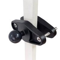Soporte VESA para Tablet Android de 10'' para Montaje en Carretilla Elevadora, Soporte Industrial para Panel PC con Montaje de Bola VESA 75x75, Soporte de Poste para Monitor