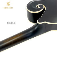 Mandoline professionnelle de haute qualité, style F, avec table en épicéa massif, dos en acajou, finition mate, pour étudiants débutants