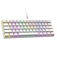 Clavier mécanique E-Sports personnalisé 68 touches, filaire, portable, bureau et jeu, gravé sur le côté, arbre vert, approvisionnement direct en usine