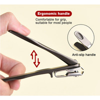 Fournisseur professionnel de coupe-ongles en acier inoxydable, coupe-ongles incarnés à rotation 360°, ergonomique, avec poignée EZ, coupe-ongles pour les doigts