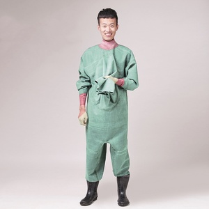 Áo mưa cao su dày toàn thân một mảnh & quần lội nước có ủng dành cho nam - Chống thấm nước, câu cá, săn bắn, mặc ngoài trời KM - Product Image 4