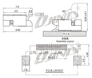 0.5Mm Pitch 26/30/32/34pin Fpc Ffc Platte Kabel <span class=keywords><strong>Connector</strong></span> Socket Voor Laptop Toetsenbord Interface - Product Image 3