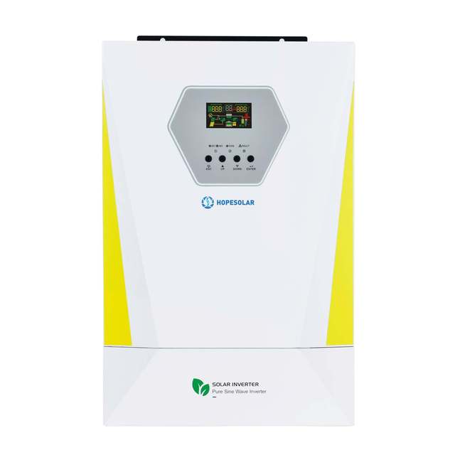 Hybrid Inverter 3000W-6200W 48VDC Pure Sine Wave 120-500VDC MPPT 100A Output for Home Solar System On/Off Grid