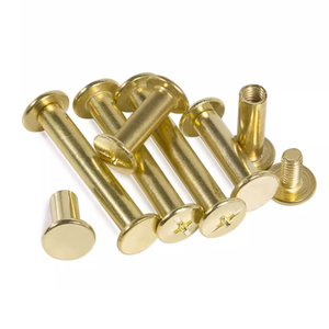 Buchschrauben mit Innen- und Außengewinde für Leder M2 M3 M4 M5 M6 M8 M10 aus Edelstahl, Aluminium, Messing, Gürtelschrauben, Chicago-Schrauben - Product Image 6