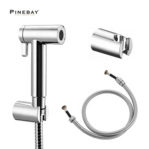 PINEBAY, Прямая продажа с завода, распылитель ABS, пластиковый держатель, Ручной смеситель для здоровья, душевые наборы для ванной, биде, распылитель - Product Image 1