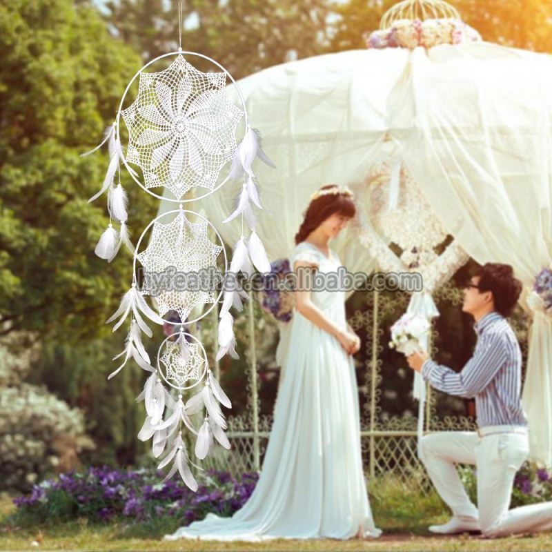 Оптовая продажа, украшение «Ловец снов» из перьев, традиционные ветряные колокольчики ручной работы, подвесной Ловец снов