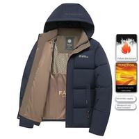 Veste d'hiver rembourrée en coton pour hommes nouvelle tendance mince Version coréenne avec fermeture à glissière beau design court approvisionnement ODM