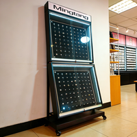 Vitrine de présentation de bijoux de luxe haut de gamme sur pied pour piercing corporel