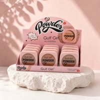 Poudre compacte matifiante Gulf Girl, contrôle du sébum, waterproof, longue tenue, 6g, légère, couvrance modulable, tous types de peau