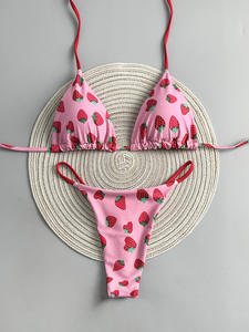 Traje de Baño de Dos Piezas con Pantalones <span class=keywords><strong>Boxer</strong></span> de Cintura Alta con Estampado Digital Europeo <span class=keywords><strong>Americano</strong></span> 2025, Sexy para Primavera - Product Image 6