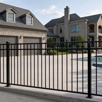 Panneaux de sécurité tubulaires en aluminium pour clôtures de piscine, idéaux pour les projets résidentiels (vente en gros)