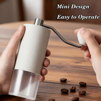 Moulin à café manuel en acier inoxydable à noyau en céramique à finesse réglable personnalisé pour expresso