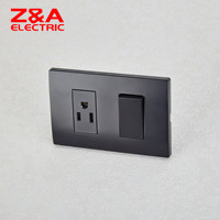 Interruptor de Pared Serie KD, Negro Mate Completo, Suministro de Fábrica, Interruptor Eléctrico para Luz, Interruptores para Casa, EE. UU.