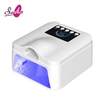 Lampe à ongles UV LED sans fil 60W personnalisable en gros, séchoir à ongles à longue autonomie, double zone de polymérisation pour usage en salon de manucure