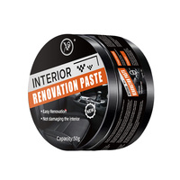 Pâte d'entretien pour cuir intérieur de voiture X9 50g, haute performance, économique, restaure le cuir du tableau de bord, résistant aux décolorations et aux fissures, noir