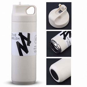316 Stainless Steel Insulated Water Bottle Pop-Up Lid Portable Thermal Bottle <b>Large</b> Capacity Food Grade Travel <b>Mug</b> - Product Image 6