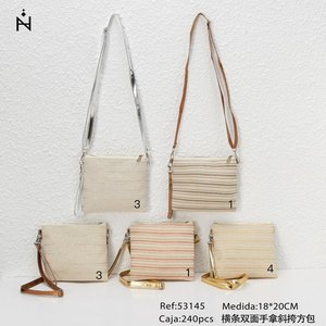 Bolso Bandolera Horizontal de Doble Cara con Asa, 18x20cm, Bolso de Pecho para Mujer - Product Image 2