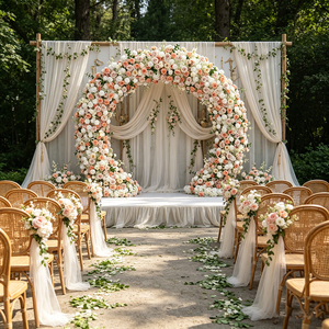 Wholesale Wedding Arch Flower Backdrop Arch Flower <b>Artificial</b> Flower Event Decoration - Product Image 1