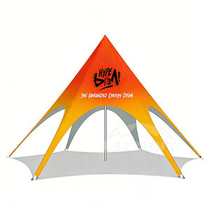 कस्टम इवेंट मकड़ी तम्बू समुद्र तट स्टार मकड़ी तम्बू के बाहरी प्रदर्शन प्रदर्शन के लिए बड़े तम्बू दिखाता है - Product Image 1