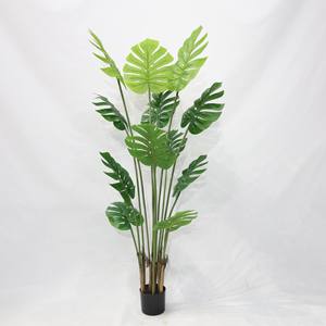 160cm Pot fausse <span class=keywords><strong>plante</strong></span> réaliste décoration de la maison en plastique à feuilles persistantes Faux arbre intérieur KD artificiel <span class=keywords><strong>Monstera</strong></span> arbre - Product Image 2