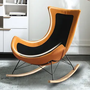 Luxury Rocking Chair Comfortable Lazy Sofa Lunch Break Nordic Leisure Lounge Chair