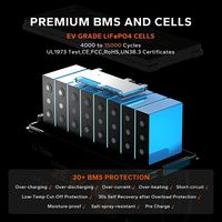 Baterai LiTime 24V 100Ah Smart LiFePO4 dengan Bluetooth dan Proteksi Suhu Rendah untuk Motor Trolling RV Sistem Penyimpanan Energi Off Grid