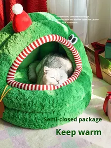 ירוק רך מונגוליאן-ידידותי לסביבה בחורף חם גדול שטח גדול סגור כלב נשלף בית - Product Image 2