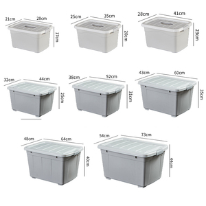 2024 recién llegados Big Heavy Duty Durable <span class=keywords><strong>ropa</strong></span> transparente grande caja de almacenamiento de plástico contenedores con tapas para almacenamiento de <span class=keywords><strong>ropa</strong></span> - Product Image 3