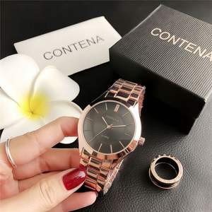 Reloj de pulsera impermeable de diseño nuevo y elegante para mujer, de marca, con logotipo personalizado, de lujo, con movimiento de cuarzo japonés, para parejas. - Product Image 6