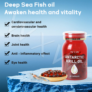 Capsules d'huile de krill de stock WXW Suppléments oméga-3 pour la santé du cerveau Capsule de collagène pour la protection des yeux - Product Image 5