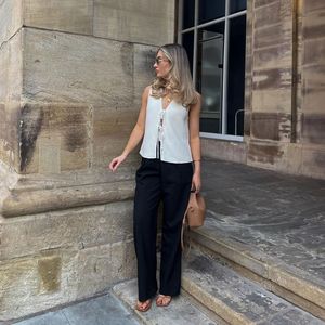 King Mcgreen Star <strong>Women</strong> Casual Loose Vest Hollow Out V Neck Lace up <strong>Sleeveless</strong> Y2k Top New Chic Elegant Fashion Knit <strong>Cardigan</strong> - Product Image 6