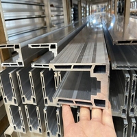 Profilé en aluminium en forme de I, en forme de H, en forme de T, anodisé noir, revêtement en poudre