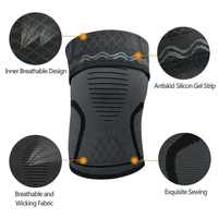 Manchons de protection pour les genoux, genouillères de basketball, manchon de compression, genouillères de sport en nylon pour soulager la douleur de l'arthrite