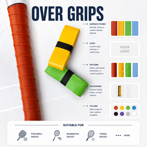 Poignée de raquette de badminton antidérapante très vendue, surpoignée en matériau non tissé + polyuréthane, modèle <span class=keywords><strong>SP750</strong></span>, logo personnalisé, 11 couleurs - Product Image 1