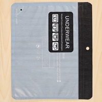 Sac à vêtements en tissu non tissé PE mat avec trou de suspension pour sous-vêtements, sac en plastique laminé à trois côtés avec impression en gravure