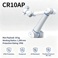 Bras robotique collaboratif DOBOT CR10AP à 6 axes, charge utile de 10 kg, portée de 1300 mm, étanchéité IP68, pour soudage, palettisation, assemblage, manutention
