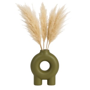 Vaso in Ceramica Verde Oliva dal Design Moderno per Arredamento Casa, Soggiorno, Camera da Letto, Ufficio, Pezzo d'Accento - Product Image 2
