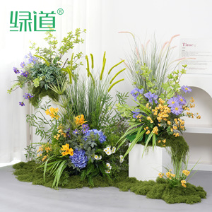 Décoration de jardin Monet avec fleurs artificielles Greenway, hortensia bionique pour décoration de mariage - Product Image 1