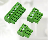 Adaptador XLR Hembra Plano de 3.5MM para Automoción, Bloque de Terminales de 6P, 32A 300V, Conectores PCB Tipo Enchufable, Modelo PA66 UL94V-0