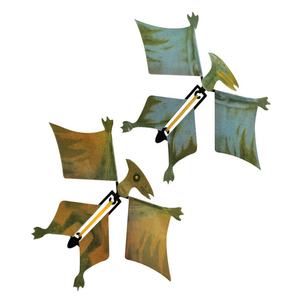 Großhandel Custom Günstige Wind Dinosaurier Kinder Überraschung papier Flying Toy Zaubertricks mit Gummiband Neues Werbe geschenk - Product Image 1